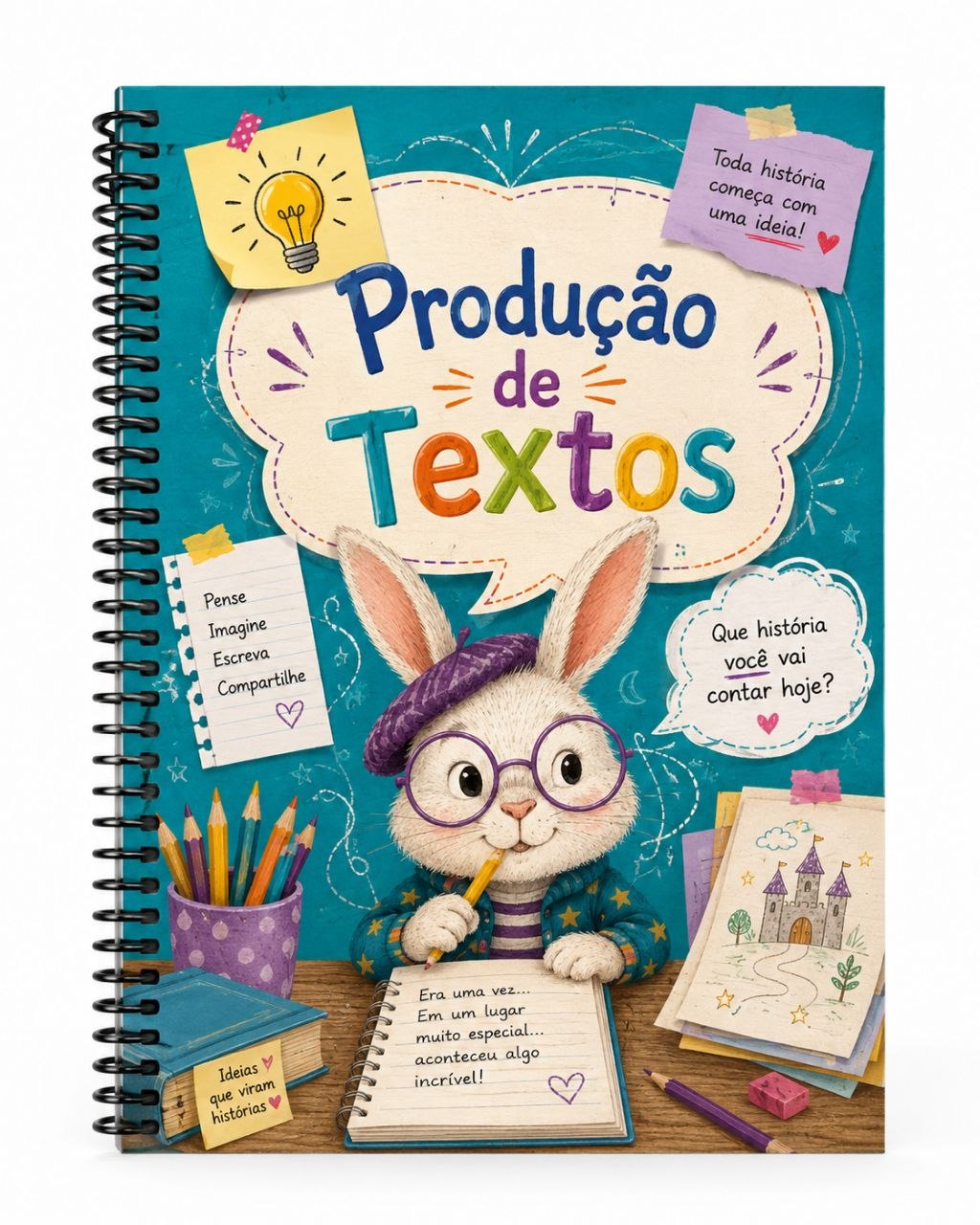 Capa da apostila de Produção de textos