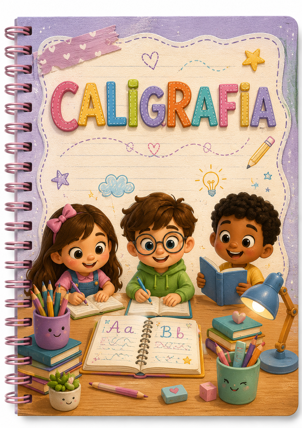 Capa da apostila de Caligrafia