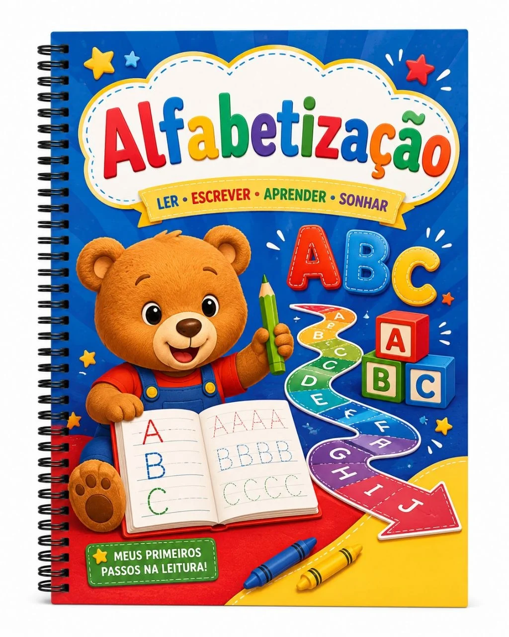 Capa da apostila de Alfabetização