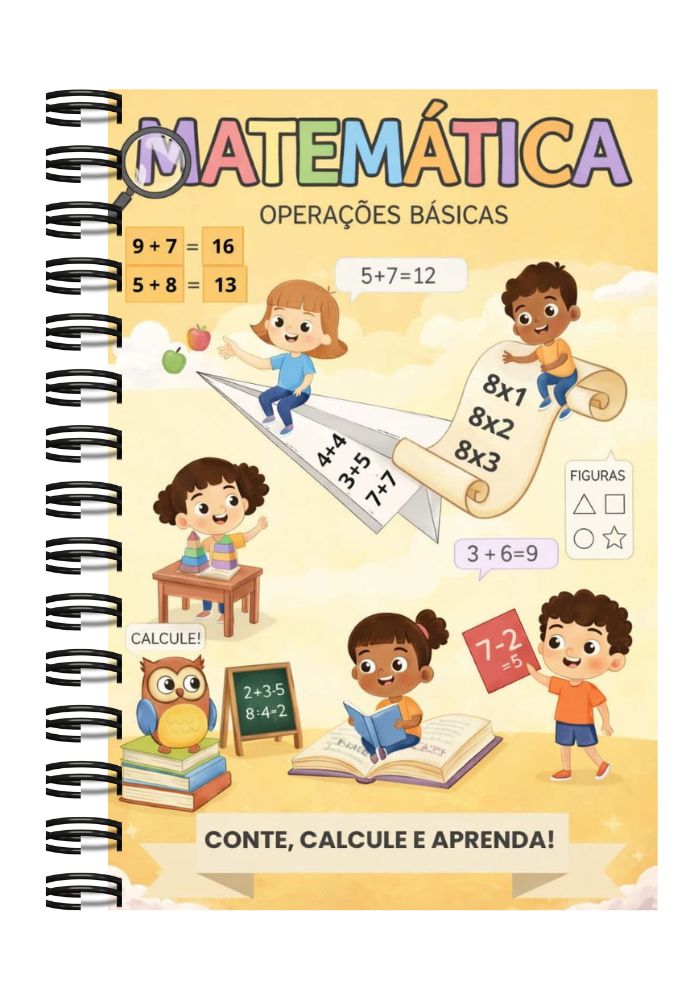 Capa da apostila de Matemática